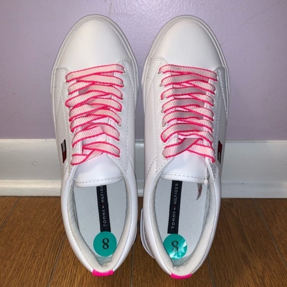 NWOT Tommy Hilfiger Flint 2 Hot Pink/White… - Picture 7 of 16